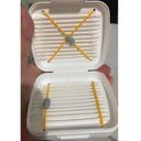 Ver imagem 3 de Porta Cotonetes Portátil Branco para Viagem Acessórios com Elástico Interno Crippa