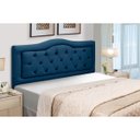 Ver imagem 2 de Cabeceira Cama Box King Size Estofada Madeira Belinha:azul