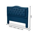Ver imagem 3 de Cabeceira Cama Box King Size Estofada Madeira Belinha:azul