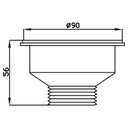 Ver mais imagens de Balcão Gabinete com Pia Inox 150cm 3 Portas 1 Gaveta Dakota Preto - Lumil Lumil Móveis