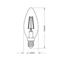 Ver imagem 2 de Lâmpada Led Pix Filamento Vintage Vela E14 Clara Bivolt 2400k Luz Quente