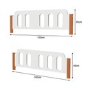 Ver imagem 4 de Beliche Infantil Solteiro Ônix MDF com 2 Colchões Cama Quarto Criança Divaloto - Branco Mel