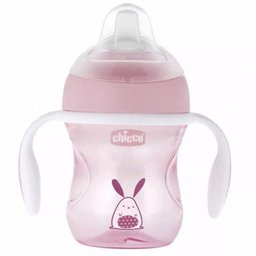 Copo Transition Cup 200ml +4m Rosa Chicco - 1