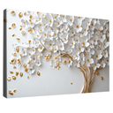 Ver imagem 6 de Quadro Decorativo Árvore Elegante Folhas Brancas
