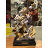 Imagem de São Jorge Cavalo Guerreiro e Dragão Grande Resina 40 cm - 2