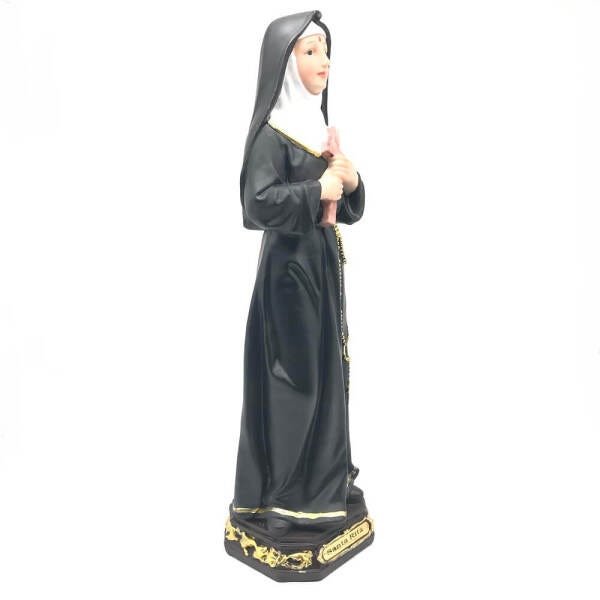 Imagem de Santa Rita de Cássia Padroeira Causas Impossíveis Grande Resina 40 cm - 2