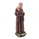 Ver imagem 1 de Imagem de São Padre Pio Com Luvas Grande Resina 32 cm