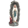 Imagem de Nossa Senhora de Lourdes com Santa Bernadete na Gruta Resina 30 cm - 1