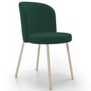 Ver imagem 1 de Cadeira para Sala de Jantar Cozinha Estofada Gavi Arena L02 Suede Verde Musgo - Lyam Decor