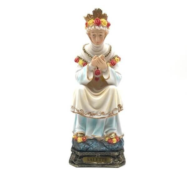 Imagem Nossa Senhora de La Salette Sentada Resina 20 cm - 2