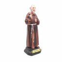 Ver imagem 1 de Imagem Padre Pio de Pietrelcina Com Luvas Resina 20 cm