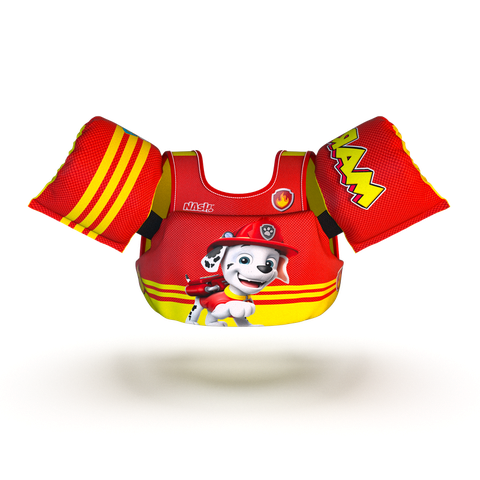 Boia Infantil Colete Salva Vida Patrulha Canina Marshal Nash