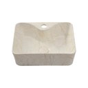 Ver imagem 1 de Cuba De Apoio Para Banheiro Retangular Slim Louça Cerâmica 40 cm Cornalina Pingoo.casa -