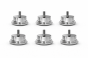 Ver imagem 3 de Kit 8 Pés Metalizado para Sofá e Moveis em Geral com Diâmetro de 50 Mm X 60 Mm de Altura