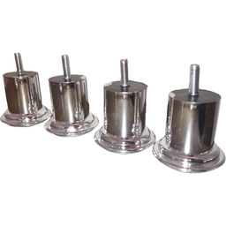 Kit 8 Pés Metalizado para Sofá e Moveis em Geral com Diâmetro de 50 Mm X 60 Mm de Altura - 2