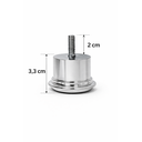 Ver imagem 2 de Kit 8 Pés Metalizado para Sofá e Moveis em Geral com Diâmetro de 50 Mm X 60 Mm de Altura