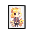 Ver imagem 2 de Quadro Menina Dos Gatos -- Br Artes