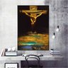 Quadro Salvador Dali Crucificação De Cristo:90x60 cm/BRANCA - 3