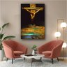 Quadro Salvador Dali Crucificação De Cristo:90x60 cm/BRANCA - 2