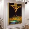 Quadro Salvador Dali Crucificação De Cristo:90x60 cm/BRANCA - 5