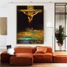 Quadro Salvador Dali Crucificação De Cristo:90x60 cm/BRANCA - 6