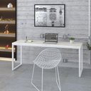 Ver imagem 2 de Mesa Kuadra Diretor 180x70x75cm Snow - Est. Branca Snow - Est. Branca