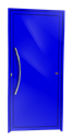 Ver imagem 1 de Porta Alumínio Lambril Savana c/Puxador e.Azul 90 Brimak