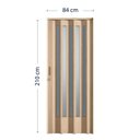 Ver imagem 3 de Porta Sanfonada de PVC Translucido 210cm x 84cm Plastporta Bcf Marrom/Castanho com