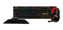 Ver imagem 1 de Combo Gamer Kwg Aries M1 Lite 4 em 1 Teclado Mouse Headset e Mousepad - Aries-m1-lite