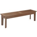 Ver imagem 2 de Banco Madeira Maciça 3 Lugares 200cm Churrasqueira Primavera Marrom/Castanho