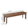 Banco Madeira Maciça 3 Lugares 200cm Churrasqueira Primavera  - 3
