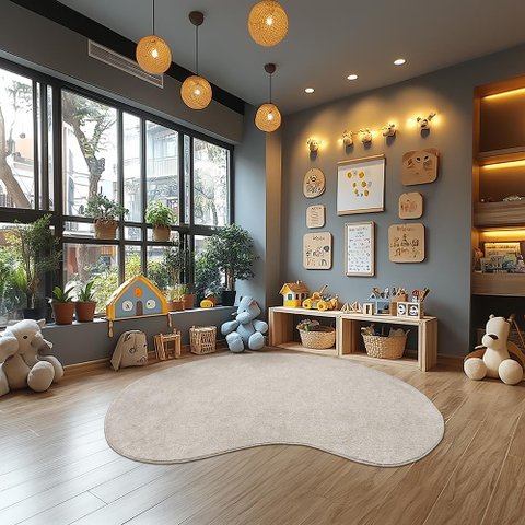 Tapete Relex N Feijão Marfim 145x195cm Tapetes São Carlos