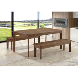 Banco em Madeira Maciça 3 Lugares 140cm Churrasqueira Primavera  - 1