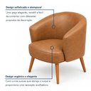 Ver imagem 6 de Kit 2 Poltronas Decorativa Linho Premium Base Madeira Maciça Luiza