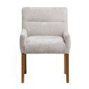 Ver imagem 4 de Cadeira Decorativa Estofada para Sala Angel Bouclé Aveludado Cinza Claro - Nexta Casa