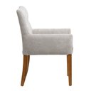 Ver imagem 5 de Cadeira Decorativa Estofada para Sala Angel Bouclé Aveludado Cinza Claro - Nexta Casa