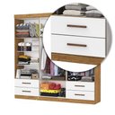 Ver imagem 6 de Guarda-Roupa Casal Dubai 6 Portas 4 Gavetas Multimóveis CR35556 Cinamomo/Branco