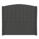 Ver imagem 6 de Cabeceira Casal King Cama Box 195cm Glenda I02 Veludo Chumbo - Mpozenato