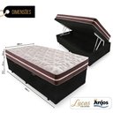 Ver imagem 3 de Cama Box com Baú Solteiro + Colchão de Molas Anjos Classic Superlastic 88cm