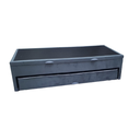 Ver imagem 4 de Bicama Box Baú Solteiro 88x188 com Cama Auxiliar de Molas Ensacadas 3x1 Suede Cinza