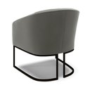 Ver imagem 5 de Cadeira Sala de Jantar Base Industrial Preto Stella Suede D03 - D’Rossi