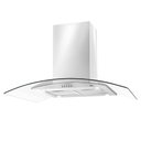 Ver imagem 2 de Coifa e Depurador de Ilha EOS 90cm Com Vidro Curvo ECO90IV Inox 220V