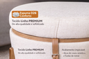 Ver imagem 2 de Puff Baú Flex Linho com Tampo de Mesa e Pés de Madeira – Elegância e Organização em Um Só Produto