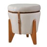 Puff Baú Flex Linho com Tampo de Mesa e Pés de Madeira – Elegância e Organização em Um Só Produto - 3
