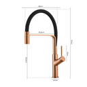 Ver imagem 7 de Torneira Monocomando Rose Gold Luxo Cozinha Área Gourmet Ducha Regulável In61