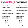 Torneira Monocomando Rose Gold Luxo Cozinha Área Gourmet Ducha Regulável In61 - 2