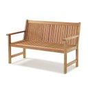 Ver imagem 1 de Banco 2 Lugares Madeira Maciça com Encosto 120cm Primavera 