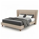 Ver imagem 3 de Cama Japonesa com Cabeceira Corea Queen Linho Bege - Sallar Home