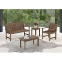 Ver imagem 2 de Banco 2 Lugares Madeira Maciça com Encosto 120cm Primavera 