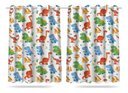 Ver imagem 1 de Cortina Infantil Dinossauro Cute Tecido Premium 2,60x1,50m